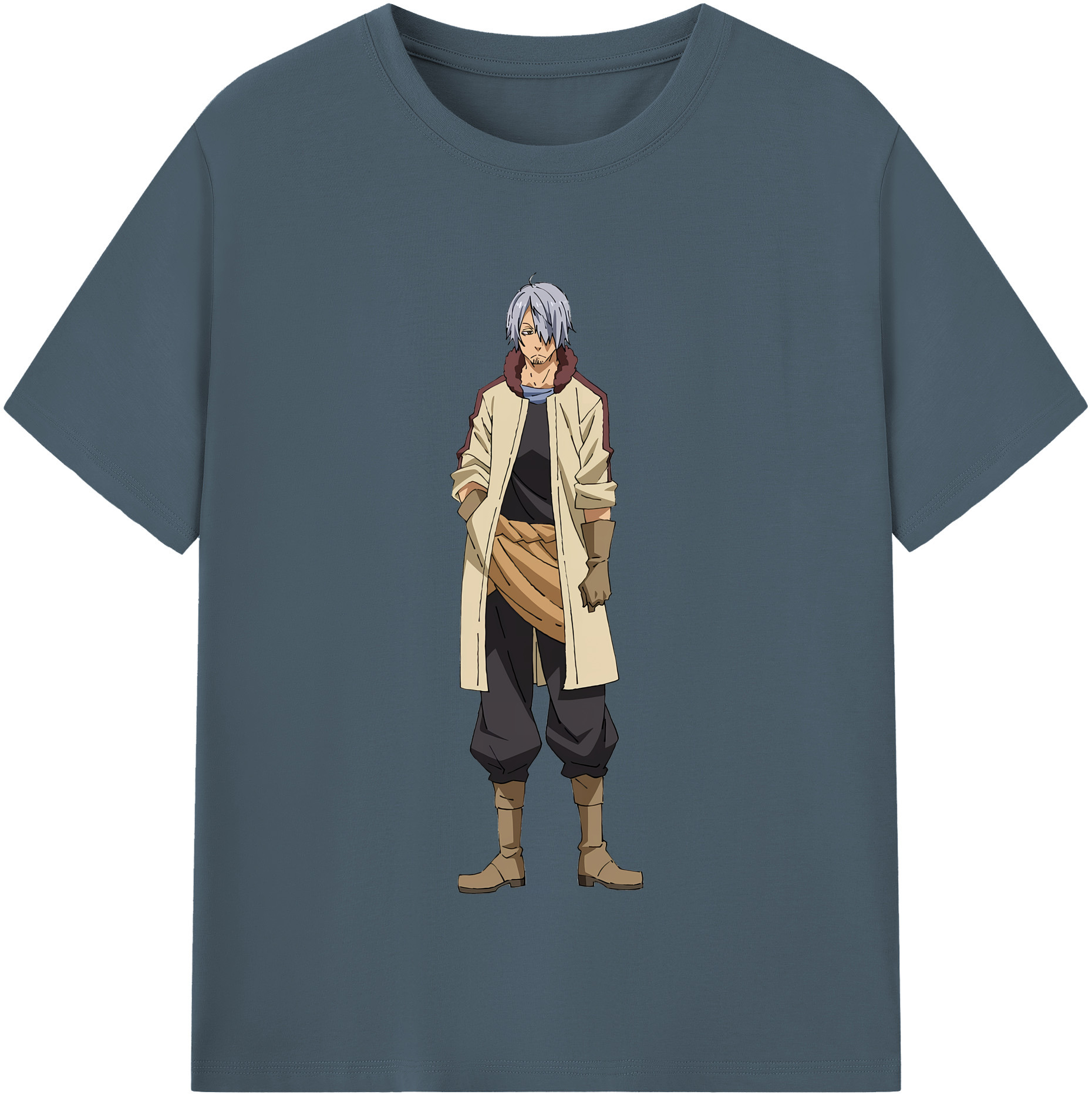 （画像用） 転スラ Regarding Reincarnated to Slime 綿100％半袖Tシャツ（フロントプリント）